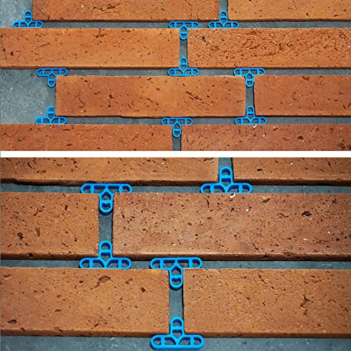 JINYO 3/8 inch 100pcs 10mm Bricklaying Spacer Tile Spacer Blue Color Tile Leveling Clips Masonry Paving Spacer Mortar Pointing Spacer Glass Window Spacer Bathroom Ceramic Spacer - color: Blue