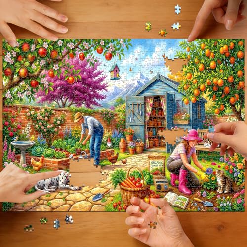Garden Shed Puzzles for Adults 1000 Pieces - color: Cozy Garden Life
