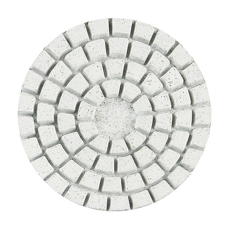 LOZLIN Tools 2 Inch 50mm Wet Diamond Polishing Pads 8PK Hook Loop Stone Buff Discs for Grinder Drill, Granite Quartz Marble Countertop Jade Curved Mirror Finish Kit