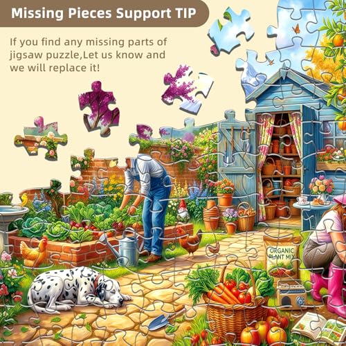 Garden Shed Puzzles for Adults 1000 Pieces - color: Cozy Garden Life