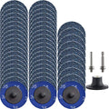 Miroku 50Pcs P36 2-inch Quick Change Discs Set, Zirconia Sanding Discs with 1/4" Holder, for Die Grinder Surface Prep Strip Grind Polish Finish Burr Rust Paint Removal - style: P36