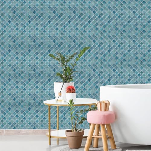 Main Street Peel and Stick Wallpaper Sheets, Jeweled Armour, 12-Pack - style: Jeweled Amour