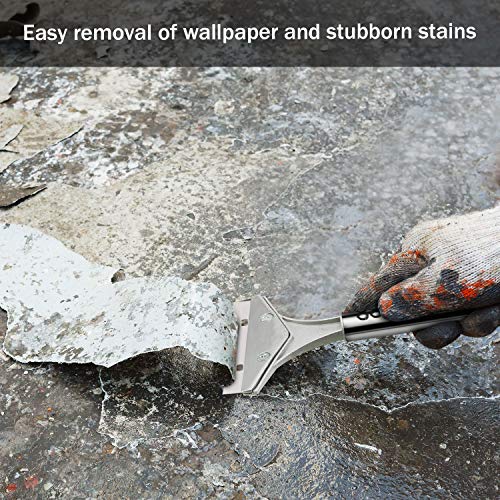 Mudder 4 Inch Razor Blade Scraper Tool Floor Wallpaper Paint, Green, 3 Pcs - color: Green