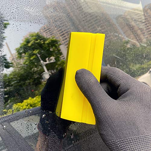 CARTINTS 2Pack DIY Car Water Blade Rubber Squeegee for Vinyl Window Wiper, Wallpaper Tool, Window Tint Film Applicator, Decal Sticker Tool for Home, Vehicle Cleaning