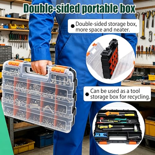Twidec/2002PCS 304 SS Nuts And Bolts Assortment Kit And Self TappingScrew - color: Silver SS 2002PCS#4#6#8#10#1/4#3/8#5/16M3M4M5M6M8