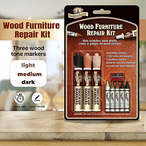 Parker & Bailey Wood Furniture Repair Kit, 3 Count