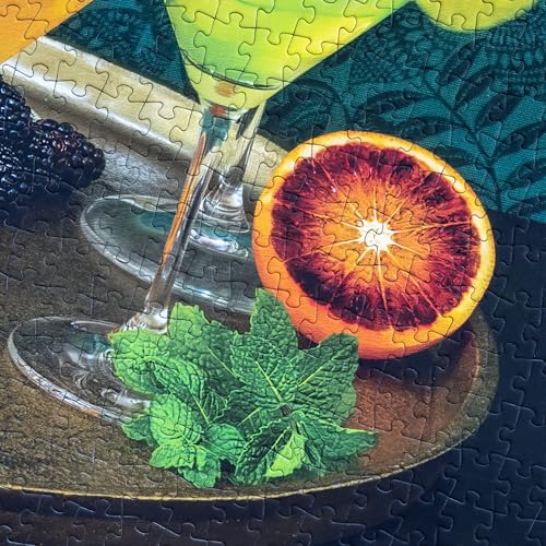 Shaken, Styled, Stirred Cocktail Puzzle, Premium 1000 Piece Jigsaw Puzzle for Adults, Glare-Free, Soft-Touch Puzzles, Made in USA, 26.6" x 19.25" - color: Shaken, Styled, Stirred
