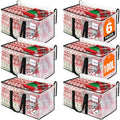 RoomHacks Moving Bags, Heavy Duty Large Storage Bags, 100L, 6 Pack, Clear - size: 100L- 6Packs