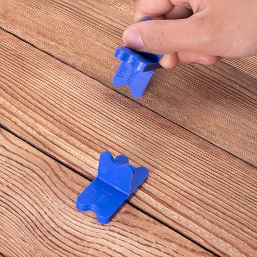 8 Pcs ABS Deck Spacer Tool, 4 Thicknesses Blue Deck Board Spacers - color: Blue-8