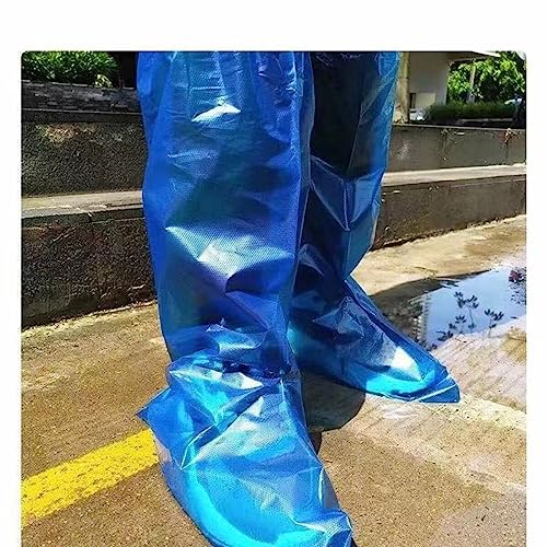 Fancystyle Pack of 400 Disposable Thicker Boot and Shoe Covers 19 inch Tall - color: Blue, size: 200 Pairs(400)