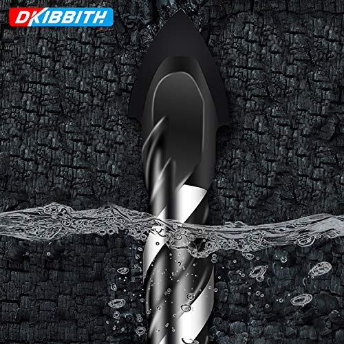 5-Piece 1/2“ Masonry Drill Bits for Tile Glass Ceramic Wall Brick Stone Soft-Metal Wood, 1/2 Inch Concrete Drill Bits Cement Drill Bit Set, 3-Flat Shank, YG8 Carbide Tungsten Steel Alloy Tip 12mm - size: 5 Piece 1/2 Inch Drill Bit Set