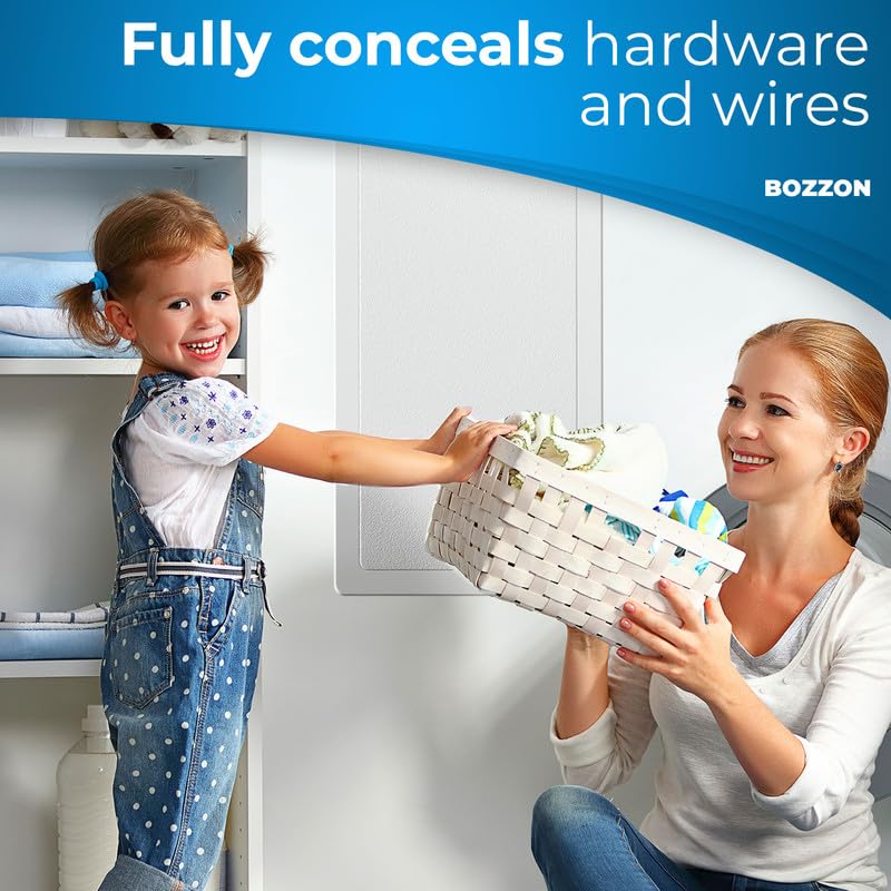 BOZZON Access Panel for Drywall - 14 x 29 in - Wall Hole Cover - Access Door - Plumbing Access Panel for Drywall - Heavy Durable Plastic White - size: 14 x 29