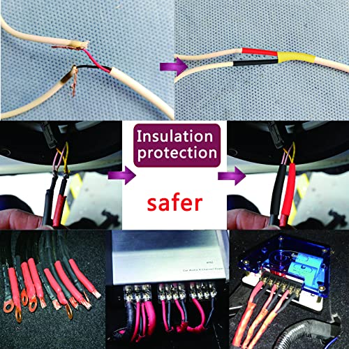 Wire Heat Shrink Tubing Kit + Mini Heat Gun for Shrink Tubing + 328pcs 2:1 Wire Shrink Wrap Tubing + for Wires,Shrink Wrap and Cable Repair. - size: Shrink Ratio 2:1 (328pcs)