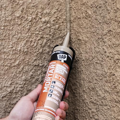 DAP Textured Mortar Premium Elastomeric Latex Filler & Sealant, Beige, 10.1 Oz (7079810081)