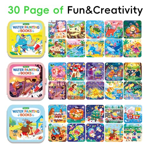 Timetome Water Painting Books for Kids Ages 3-6