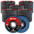 50 Pack 40 Grit Zirconia Flap Discs 4.5" x 7/8" T27 for 4 1/2 Inch Angle Grinder Flap Wheels Heavy-Duty Grinding & Sanding Discs for Metal, Wood, Stainless Steel - color: #40