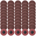 50 Pcs 2 Inch Sanding Discs Red Quick Change Sanding Discs Nylon Surface Conditioning Grinder Wheels for Angle Grinder, Stock and Rust Removal, Grinding, Deburring - color: Red, size: 2 Inch