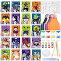 Sherr 140 Pcs 20 Set Pre Drawn Canvas Painting Kit, Halloween - style: Halloween