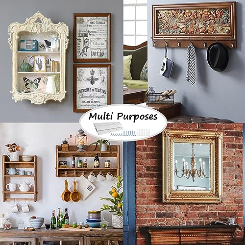 French Cleat Picture Hanger, 6 Inch Aluminum Z Hanger, 3 Pairs - size: 6inch-3Pairs, style: Standard thick