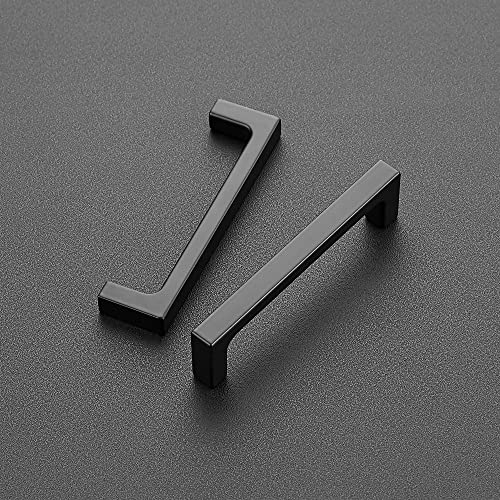 Ravinte Matte Black Kitchen Cabinet Handles 3-3/4 Inch Pulls 5 Pack - color: Matte Black, size: 3-3/4 Inches Hole Center