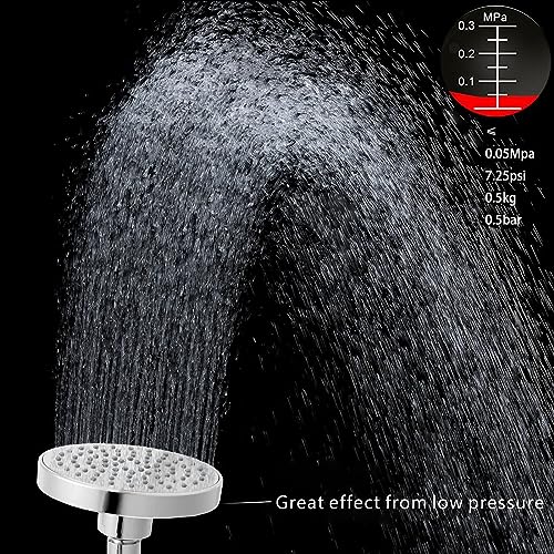 High Pressure Shower Head - 4.7“ Powerful Bathroom Pressure Boosting Rain Showerhead - Perfect Universal Replacement for Rainfall Shower Heads (10 Pack, Chrome) - style: 10 Pack Chrome