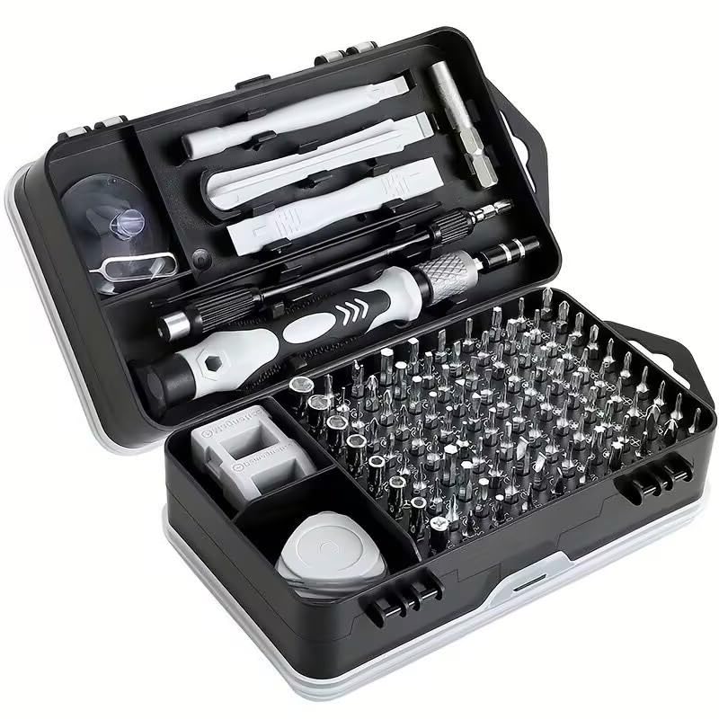 115-in-1 Precision Screwdriver Set, Professional Magnetic Electronics Repair Tool Kit with 98 S2 Steel Bits, Mini Screwdriver Kit for Laptop, Computer, Gaming Consoles, Watch & Glasses Repair