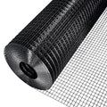 Black PVC Vinyl Coated Wire Mesh Hardware Cloth 1/2in 24”x50’ 19 Ga - size: 1/2" x 1/2" 24" x 50'