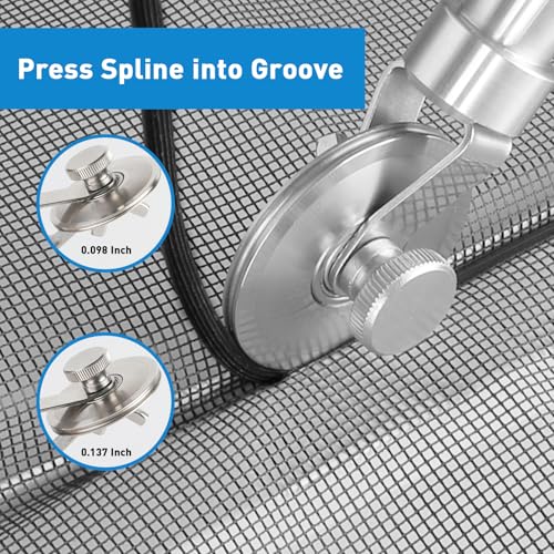 Stainless Steel Handle Screen Roller Tool with 3 Steel Bearing Wheels - size: 3 in1 Stainless Steel Screen Roller Tool Kit