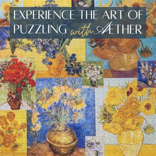 A Symphony of Blooms Fine Art Puzzle, Premium 1000 Piece Jigsaw Puzzle for Adults, Glare-Free, Soft-Touch Puzzles, Made in USA, 26.6" x 19.25" - color: Van Gogh: a Symphony of Blooms