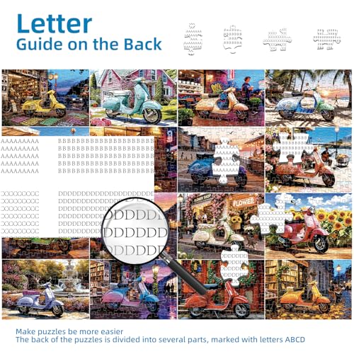 Scooter Journey Puzzles for Adults 1000 Pieces - color: Scooter Journey