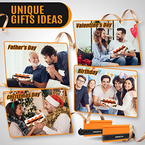 DODOWIN 20 Inch Connectable Contour Gauge, Gifts for Men, Dad and Husband - color: Orange-20 In.