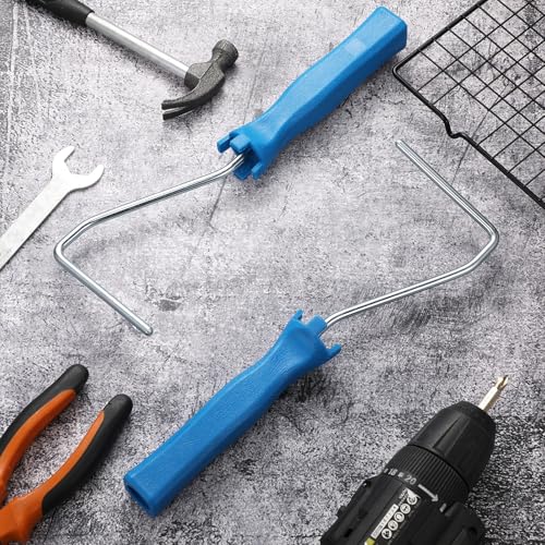 Baderke 10 Pcs 4 Inch Mini Paint Roller Handle, 12 Inch Frame, Blue - color: Blue, size: 4 Inch, 12 Inch