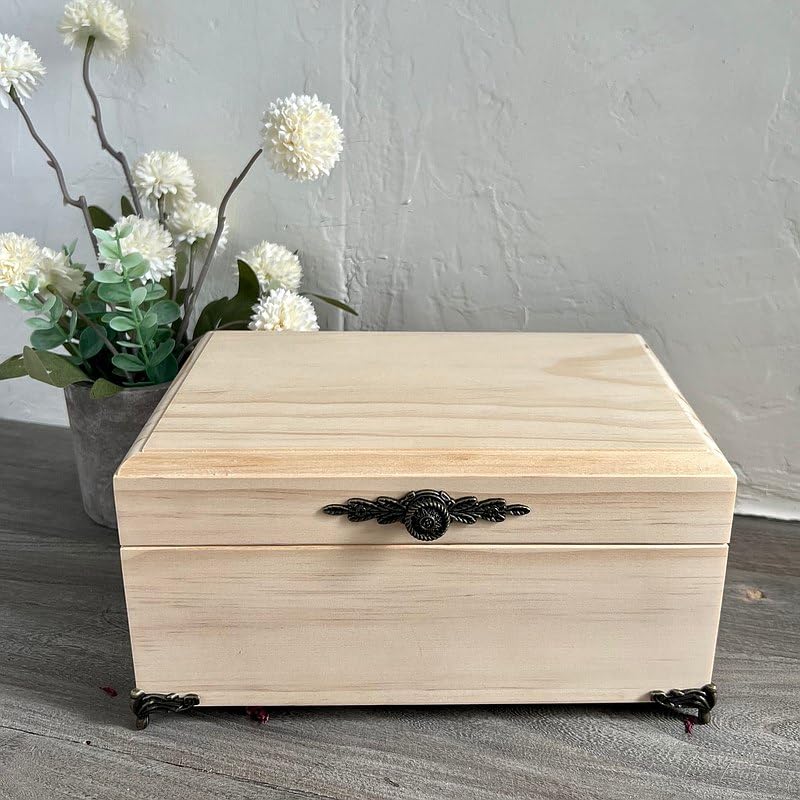 24 PCS Antique Brass Box Legs Feet for Wood Jewelry Trinkets Storage Chest - color: Bronze(24 Pack）