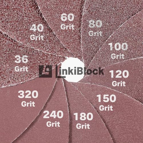 150Pcs 2 inch R-Type Quick Change Aluminum Oxide Surface Conditioning Sanding Discs Set 40 Grit with Adapter & Backing Pad - style: 40 Grit