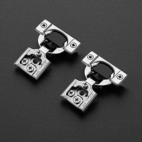 Ravinte 3/4 Inch Overlay Soft Close Hinge Kitchen Cabinet Hinges 60 Pack | 30 Pairs， Stainless Steel, Satin Nickel, Cabinet Hardware, Face Frame Fit, Adjustable For Kitchen, Cupboard, Furniture Doors - size: 3/4 inch Overlay