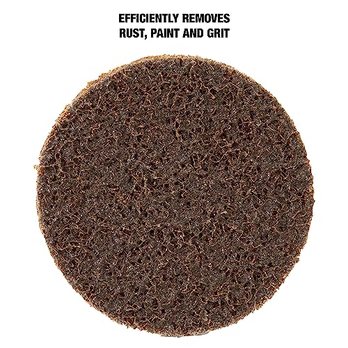 OEMTOOLS 22518 3” Twist Lock Surface Prep Discs, 25 Piece Set, Coarse Brown, Finishing Abrasive 3” Sanding Disc Surface Conditioning Tool Bundle, Sander, Rotary Tool, and Die Grinder Accessories - style: 25 Piece Coarse Grit Surface Prep Discs
