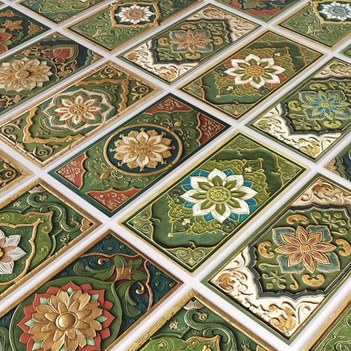 VICCI 16Pcs Peel & Stick Tile Decals 8" x 4" - color: Sjm-301, size: 8x4IN*16PCS