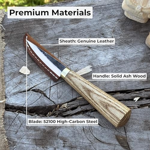 Sharky Whittling Knife Hand-Forged Sloyd Tool 2.95 In