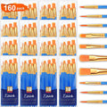ESRICH 160PCS Paint Brushes, Paint Brush for Acrylic Painting - color: Blue, size: 160