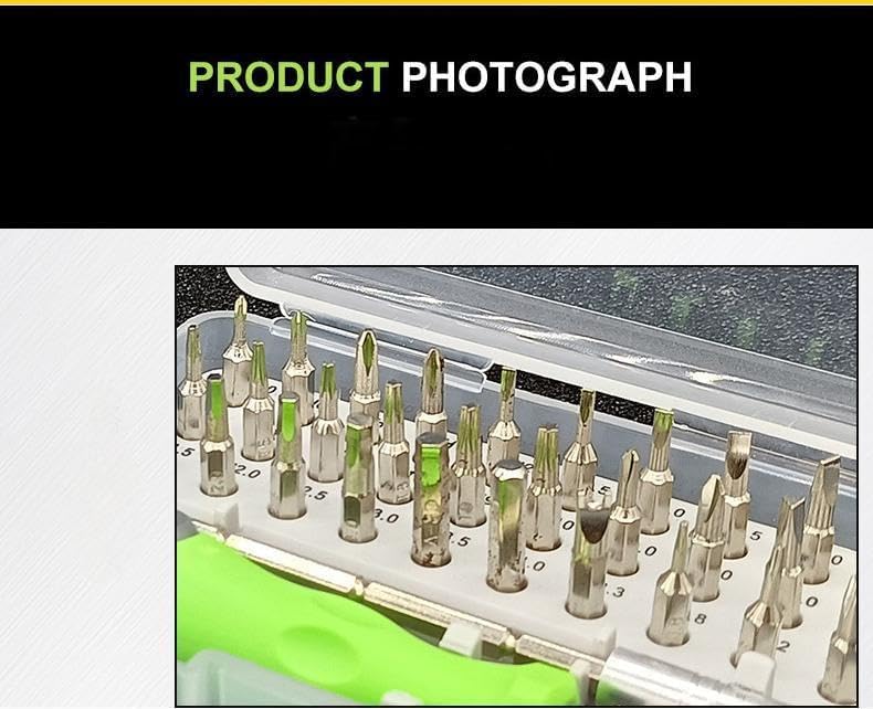 32-in-1 Multifunctional Screwdriver Set, Precision Screwdriver Tool with Extension Rod, Household Home Repair Tool Kit for Phone, Computer, Watch, Game Console, Laptop - size: 32-in-1