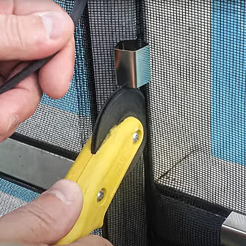 Sankoly Screen Door Installer Clips 20 Pieces Window Screen Installer Clips Screen Repair Clips for Patio and Garage