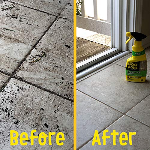 Goo Gone Grout & Tile Cleaner - Stain Remover - 14 Fl. Oz. - size: 14 Fl Oz (Pack of 1)