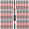 Geinxurn 51 Pieces T15 Impact Tough Magnetic Screwdriver Bit Set, 1 In. #15 Torx Head Power Bit Set, S2 Alloy Steel T15 Star Bit with 1Pcs Impact Bit Holder - size: 2"-51PCS, style: T15
