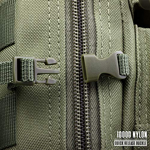 LIVANS Tactical Molle Utility Pouch, EDC Tool Pouch, Small Admin Pouch - color: Army Green