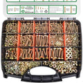 Foliv 1580pcs Metric Bolt Assortment, M4 M5 M6 M8 Nuts and Bolts Assortment Kit, Grade 8.8 Alloy Steel with Yellow Zinc Plated, Length from 12-30mm - style: 1580pcs M4 M5 M6 M8