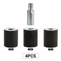 LOZLIN 4PCS Cylindrical Diamond Grinding Wheel Polishing Head Abrasive Sanding Wheel 50/100/200 Grit Angle Grinder Grinding Heads Matching Extensions - style: Cylindrical