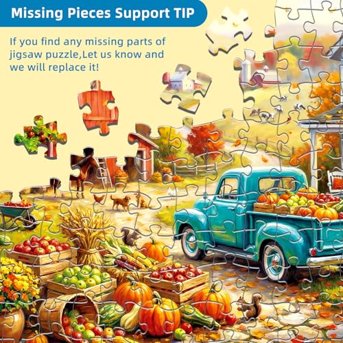Golden Autumn Puzzles for Adults 1000 Pieces - color: Golden Autumn