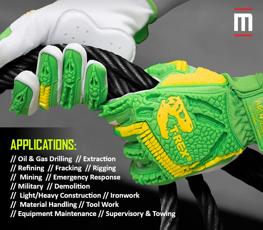 MAGID TRX743 ANSI A6 Cut-Resistant Windstorm Series® Hi-Vis Impact Gloves, 36 Pairs, Size 5/XXS - size: 5/XXS, style: 36 Pairs