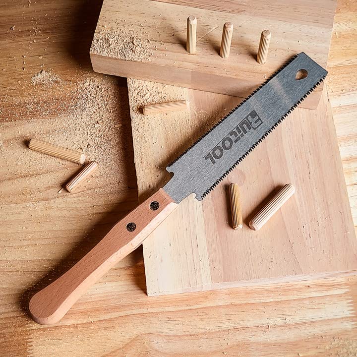 RUITOOL Japanese Hand Saw 6 Inch Double Edge Ryoba Pull Saw for Flush Cuts - size: Small