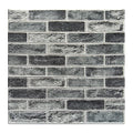 Art3d 10-Pack Durable Faux Brick Peel and Stick 3D Wall Panels, Stone Ash - color: Stone ash, size: 10pcs-27x27inch